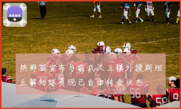 热那亚宣布与前武汉三镇外援斯坦丘解约球员现已自由转会状态